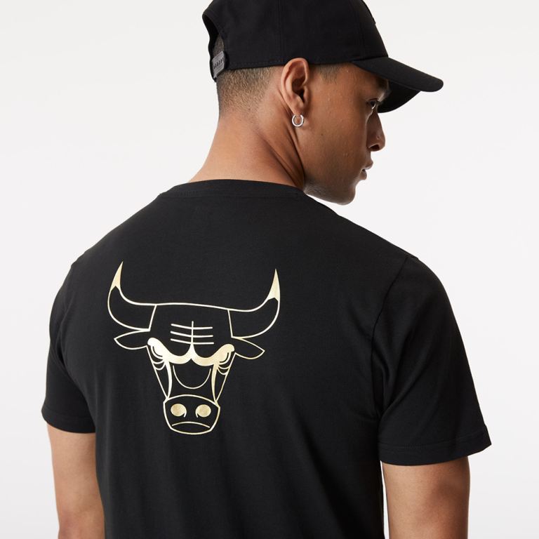 Ropa New Era Nba Negros - Chicago Bulls Metallic 18762VLZH